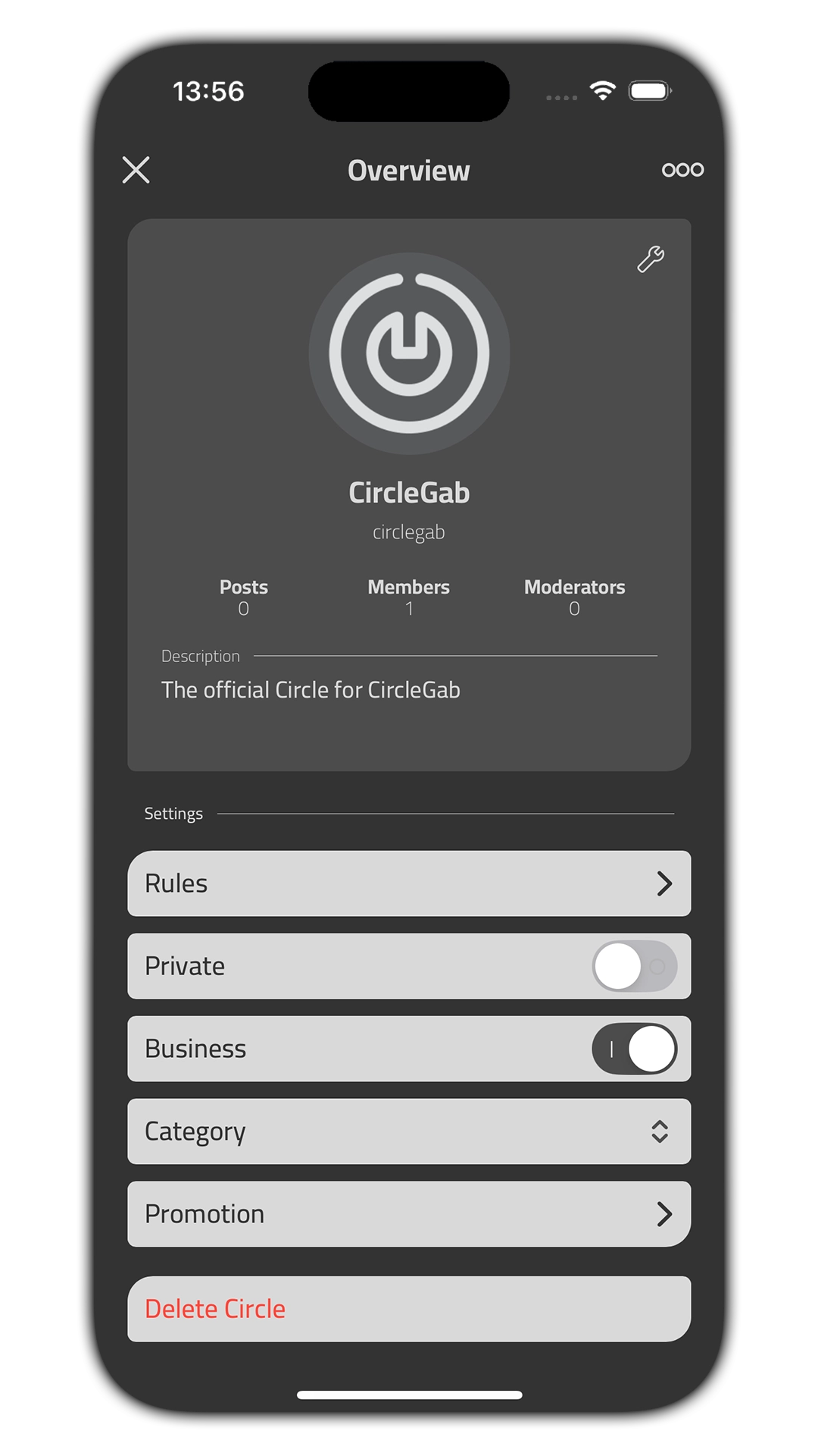 business circle overview
